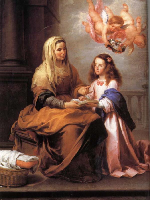 St Anne and the small Virgin Mary, Bartolome Esteban Murillo